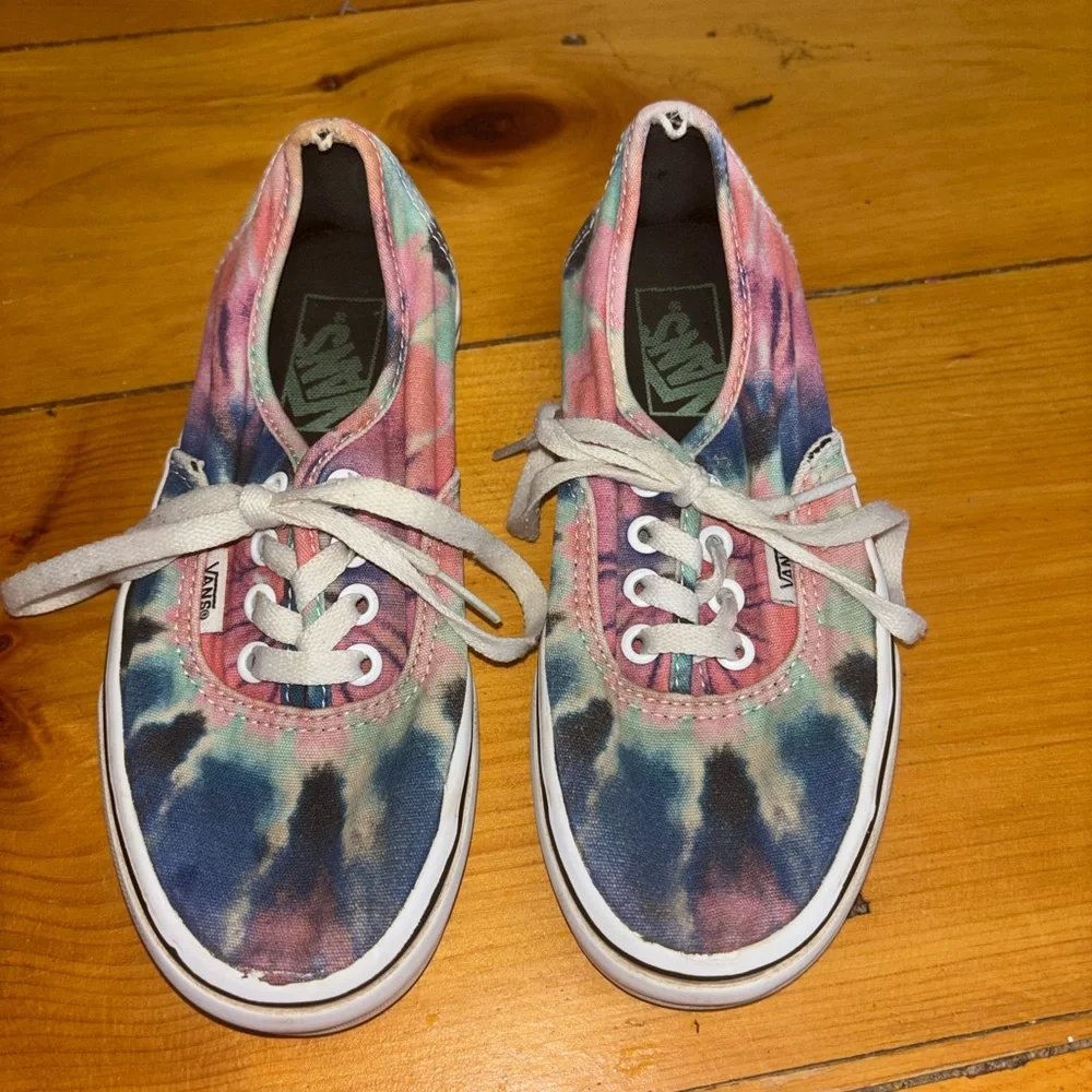 Vans Authentic Tie Dye Canvas Sneakers Size 5 Women